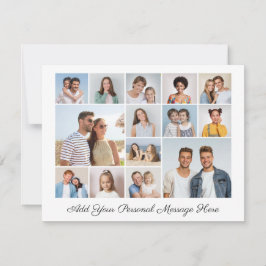 14 Fotocollage Voeg uw eigen Wenskaart toe