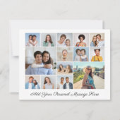 14 Fotocollage Voeg uw eigen Wenskaart toe (Voorkant)