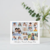 14 Fotocollage Voeg uw eigen Wenskaart toe (Staand voorkant)