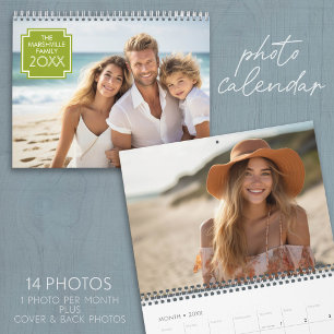14 Foto's Volledige Afdekking - Modern Minimaal De Kalender