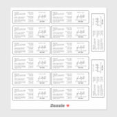 14 gel nagellak 15ml flesetiketten minimalistisch sticker (Vel)