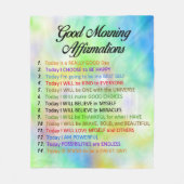 14 Goede ochtendgeluiden - Positief denken Fleece Deken (Voorkant)