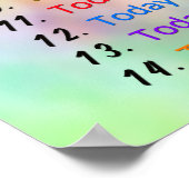 14 Goede ochtendgeluiden - Positief denken Poster (Hoek)