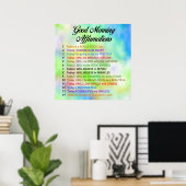 14 Goede ochtendgeluiden - Positief denken Poster (Thuiskantoor)