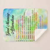 14 Goede ochtendgeluiden - Positief denken Sherpa Deken (Voorkant (horizontaal))