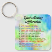 14 Good Morning Affirmations for Positive Living Sleutelhanger (Voorkant)