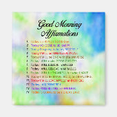 14 Good Morning Affirmations Magneet (Voorkant)