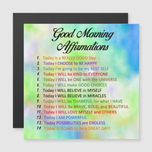 14 Good Morning Affirmations Magnetische Uitnodiging