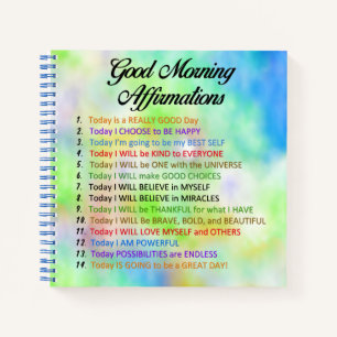 14 Good Morning Affirmations - Positief denken Notitieboek