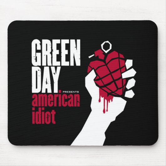 14 GREEN DAY logo Accessories Mouse Pads Muismat (Voorkant)