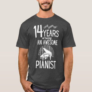 14 jaar als geweldige pianistTShirt 1 T-shirt