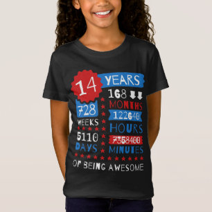 14 jaar Geweldige - 14e T-shirt van de geboorte