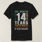 14 jaar Geweldige 14e verjaardag van gipsplaten G T-shirt (Design voorkant)