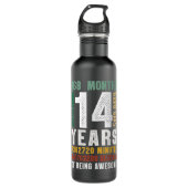 14 jaar Geweldige 14e verjaardag van gipsplaten G Waterfles (Voorkant)