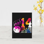 14 jaar Geweldige bowling 14e verjaardag Kaart (Gele Bloem)