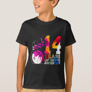 14 jaar Geweldige bowling 14e verjaardag T-shirt