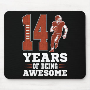 14 jaar Geweldige Boy 14th Birthday Voetbal Muismat
