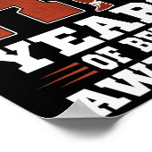 14 jaar Geweldige Boy 14th Birthday Voetbal Poster (Hoek)
