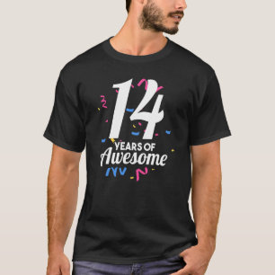 14 jaar Geweldige jaar oud geboortejaar van de par T-shirt