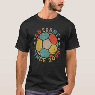 14 jaar Geweldige sinds 2009 14e verjaardag van de T-shirt