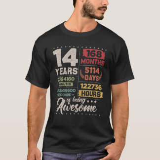 14 jaar Geweldige terugboeking 14 h T-shirt