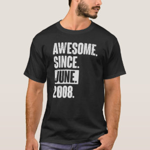 14 jaar oud 14e verjaardag Geweldige sinds juni 20 T-shirt