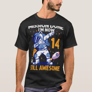 14 jaar oud astronaut Space Planet 14e verjaardag T-shirt