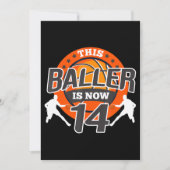 14 jaar oud Basketball Kind Gift Son Feestdagenkaart (Voorkant)