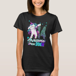 14 Jaar Oud Eenhoorn Dabbing 14e Verjaardag Eenhoo T-shirt