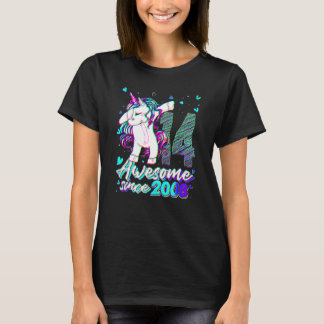 14 Jaar Oud Eenhoorn Dabbing 14e Verjaardag Eenhoo T-shirt