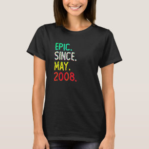 14 Jaar Oud Episch Sinds Mei 2008 14e Verjaardag T-shirt