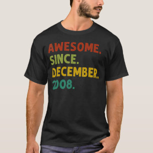 14 jaar oud Geweldige sinds december 2008 14e verj T-shirt