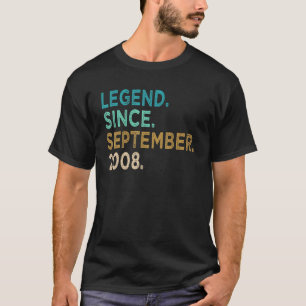 14 jaar oud Geweldige sinds september 2008 14th 25 T-shirt
