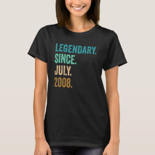 14 jaar oud legendarisch sinds juli 2008 14e geboo t-shirt