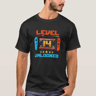 14 jaar oud niveau 14 14e verjaardag, jongen VI T-shirt