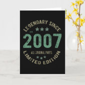 14 jaar oud op dag 2007 legend sinds 14 september  kaart (Gele Bloem)