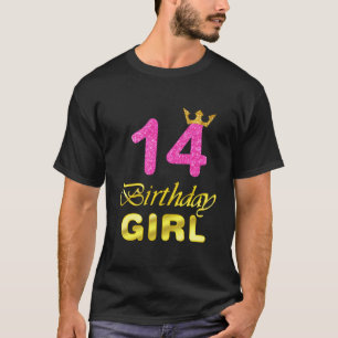 14 Jaar Oud Verjaardagsmeisje Shirt 14e Verjaardag