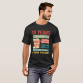 14 jaar oude 14e verjaardag decoraties Bda T-shirt (Voorkant volledig)