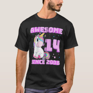 14 jaar oude 14e verjaardag Geweldige sinds 2008 T-shirt