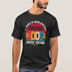 14 jaar oude BDay 2009 14e verjaardag T-shirt