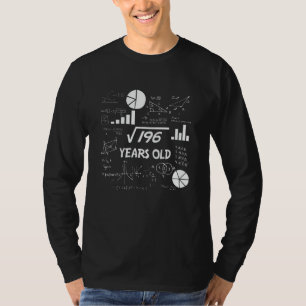 14 jaar oude Bday Geeky Wiskunde 14e verjaardagsca T-shirt