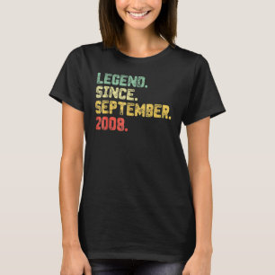 14 jaar oude legend sinds september 2008 14e herfs t-shirt