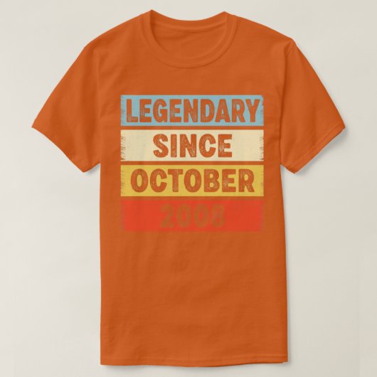 14 jaar oude legendaris sinds oktober 2008 14e ver t-shirt (Design voorkant)