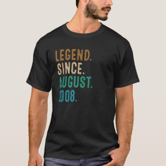 14 jaar oude leggende sinds augustus 2008 14e gebo t-shirt