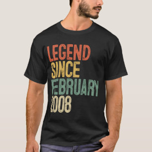 14 jaar oude leggende sinds februari 2008 14e gebo t-shirt