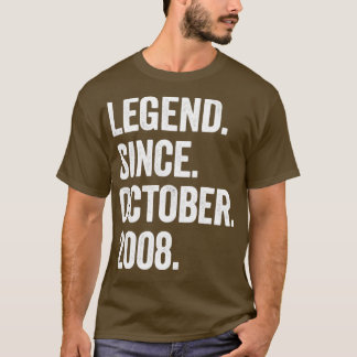 14 jaar oude leggende sinds oktober 2008 14e geboo t-shirt