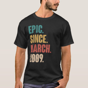 14 jaar oude Vintage 2009 14e verjaardag T-shirt