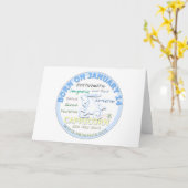 14 januari - Steenbok Kaart (Gele Bloem)