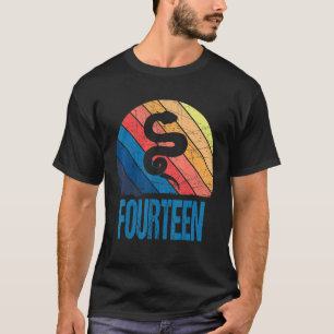 14-jarige 14e verjaardag Snake Reptile Boys Girl T-shirt