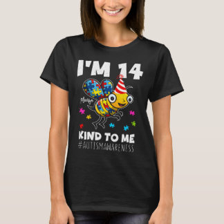 14-jarige bijengeboorte Puzzle Kind Autism Awarene T-shirt